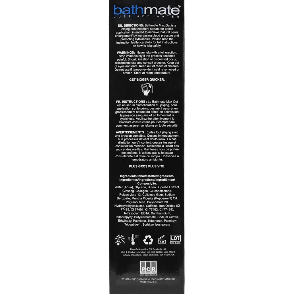 Bathmate Max Out Jelqing Enhancement Serum - Image 5