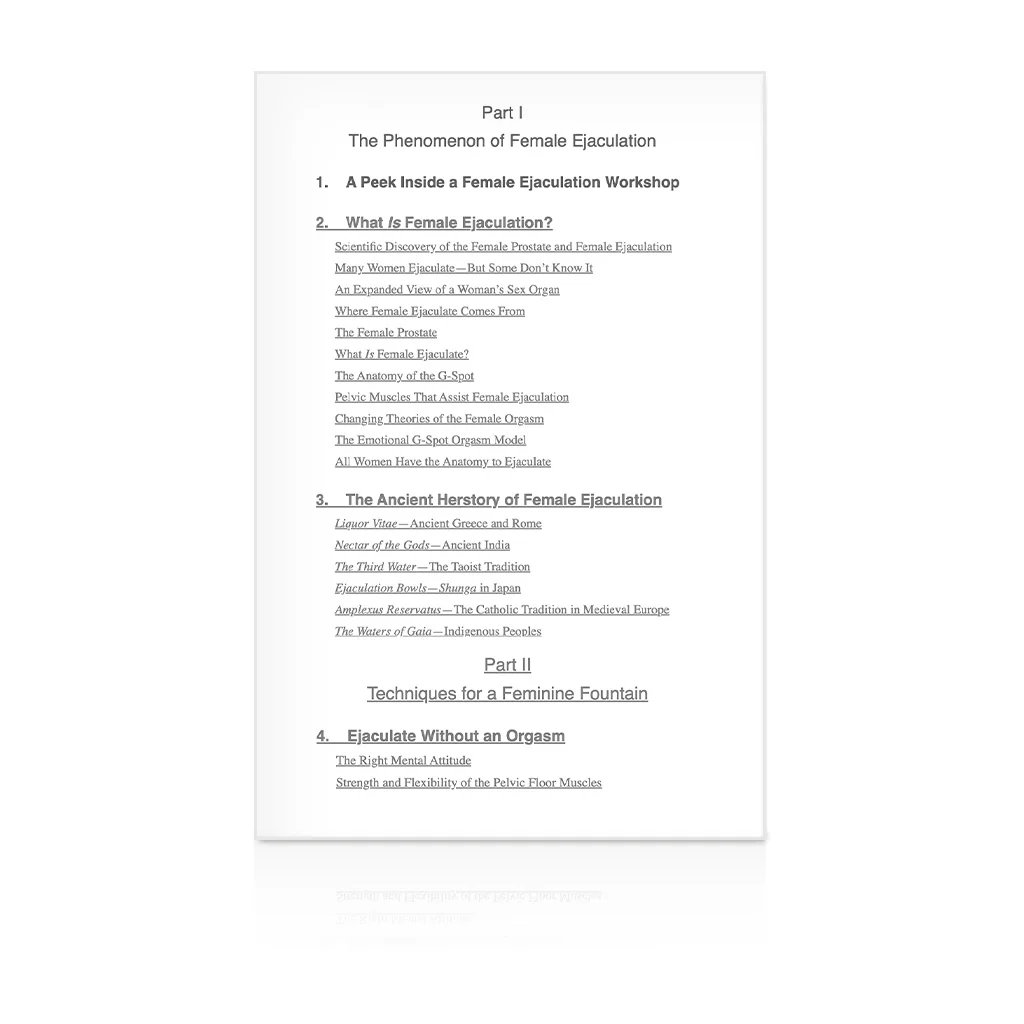 Female Ejaculation & the G-Spot: Not Your Mother's Orgasm Book - Image 3
