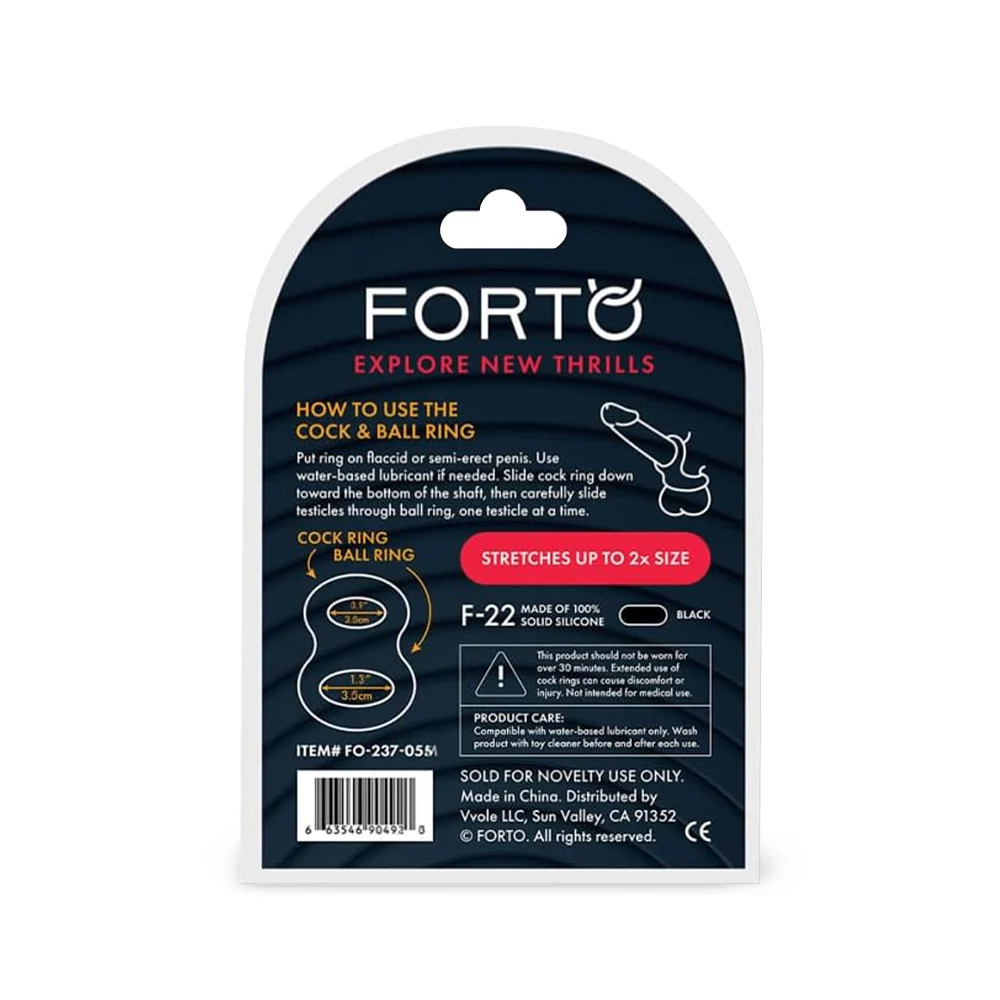 Forto F-22 Cock & Ball Double Ring - Image 10