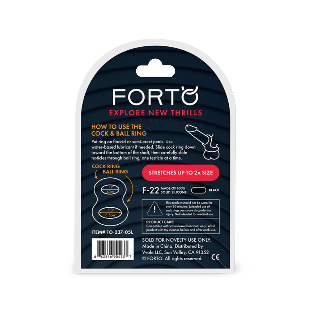 Forto F-22 Cock & Ball Double Ring - Image 15