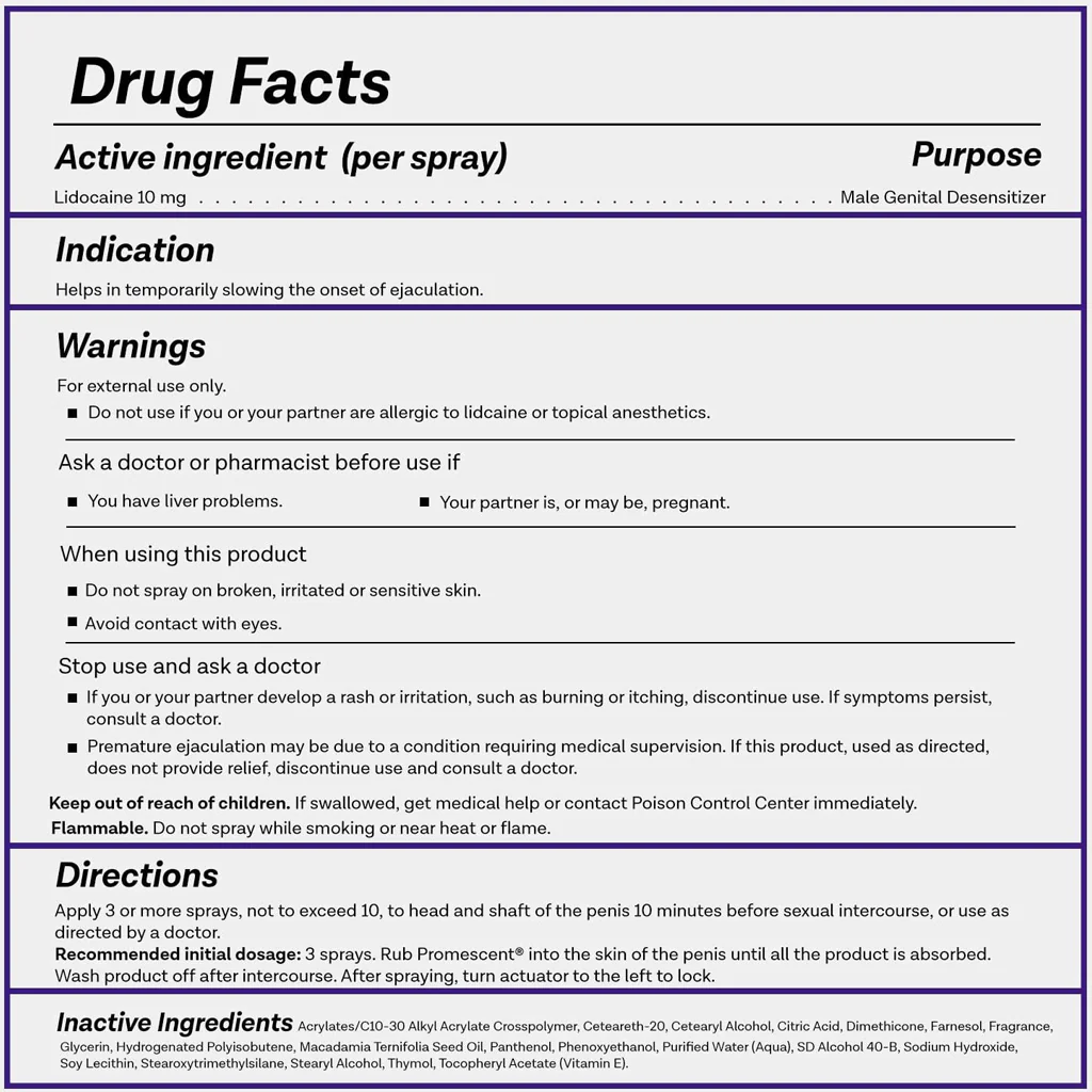 Promescent Desensitizing Delay Spray for Sexual Stamina - Image 7