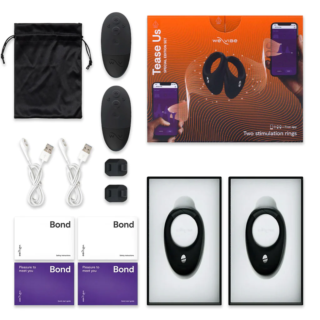 We-Vibe Bond & Bond Remote-Controlled Penis Ring Tease Us Set - Image 6