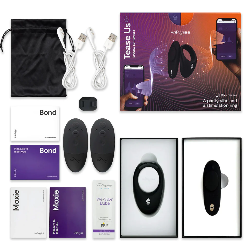 We-Vibe Moxie+ & Bond Remote-Controlled Wearable Vibrator Tease Us Set - Image 8